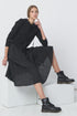 Image 5 of Jersey linen dress. Made from jersey linen fabric, hood & skirt Jona from Baltic Linen